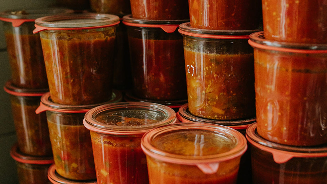 Weckpotten en flessen