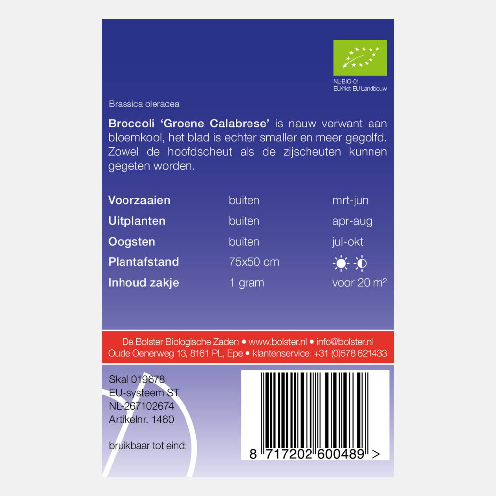 Broccoli 'Green Calabrese' BIO