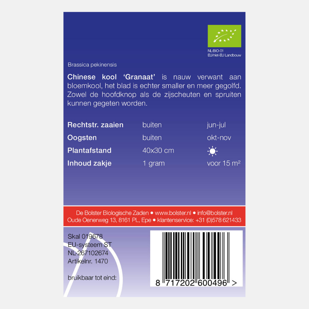 Chinese kool 'Granaat' BIO