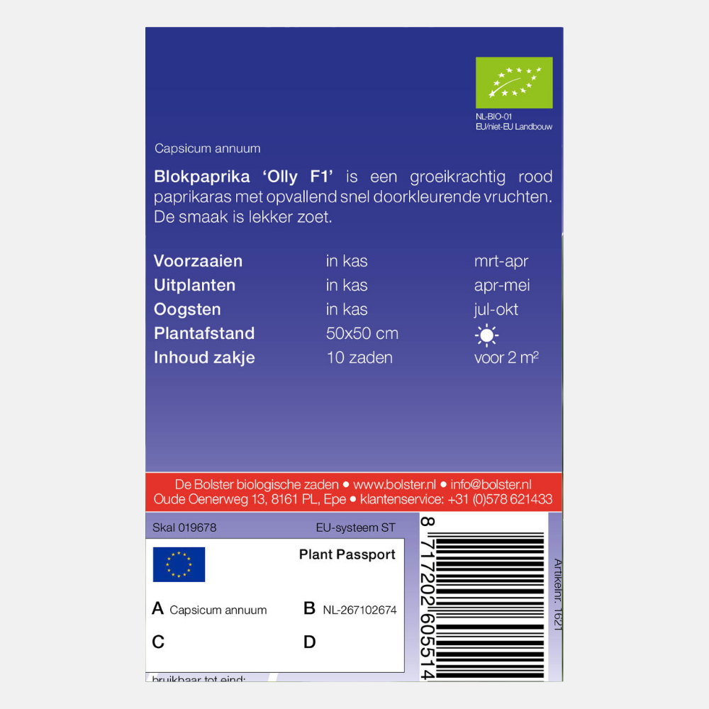 Bell pepper 'Olly F1' BIO