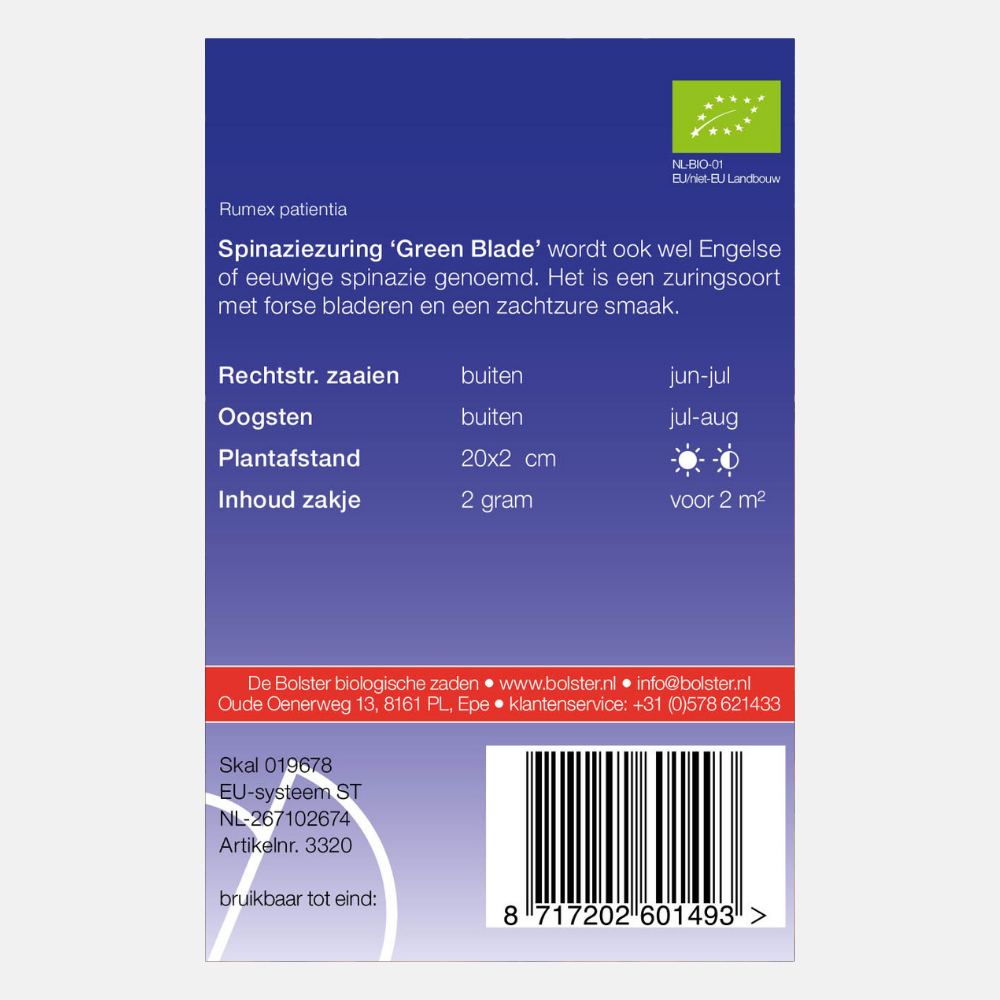 Spinaziezuring 'Green Blade' BIO