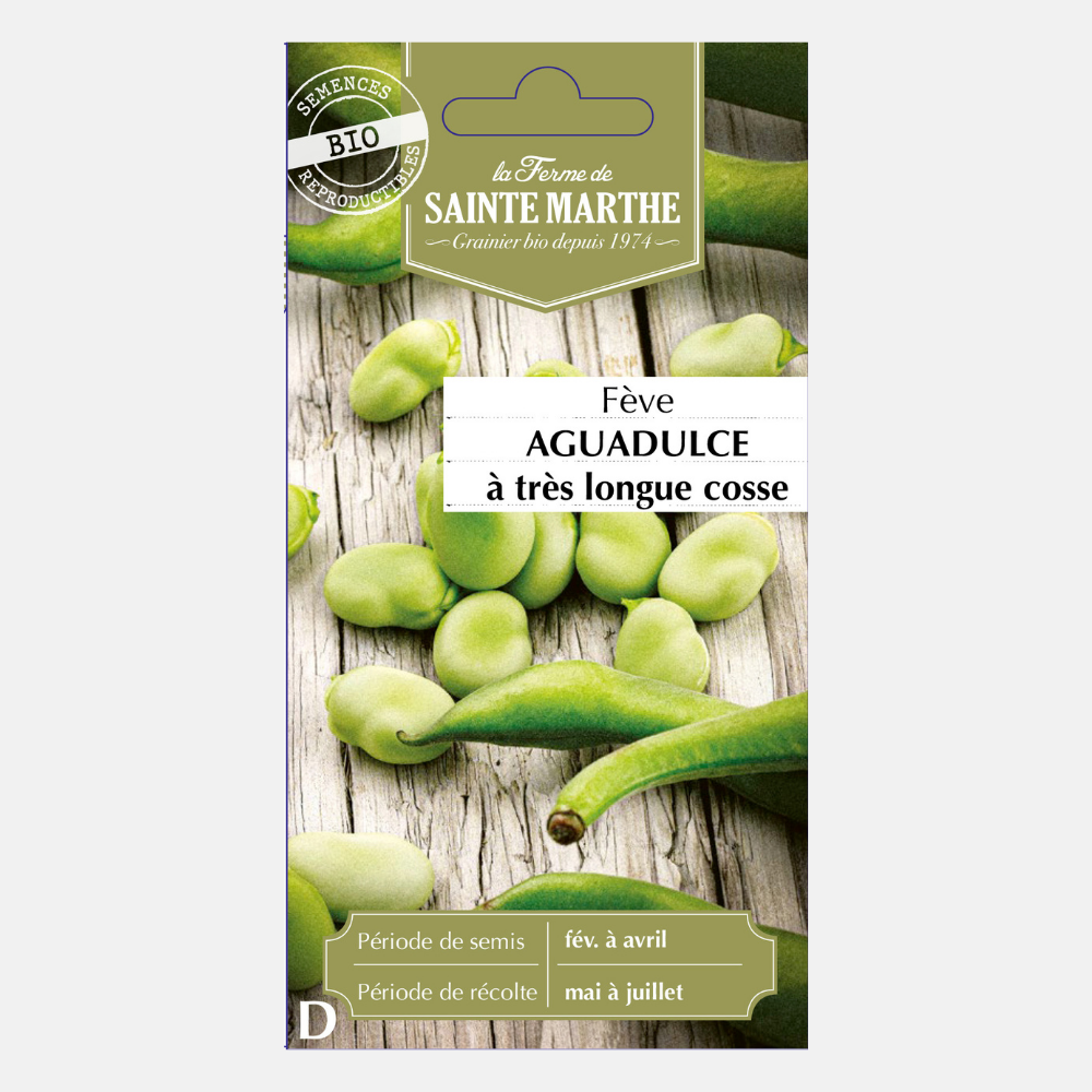 Graines De Fève AGUADULCE Bio Germisem | Fèves à Très Longues Gousses | Semis Précoce - 5