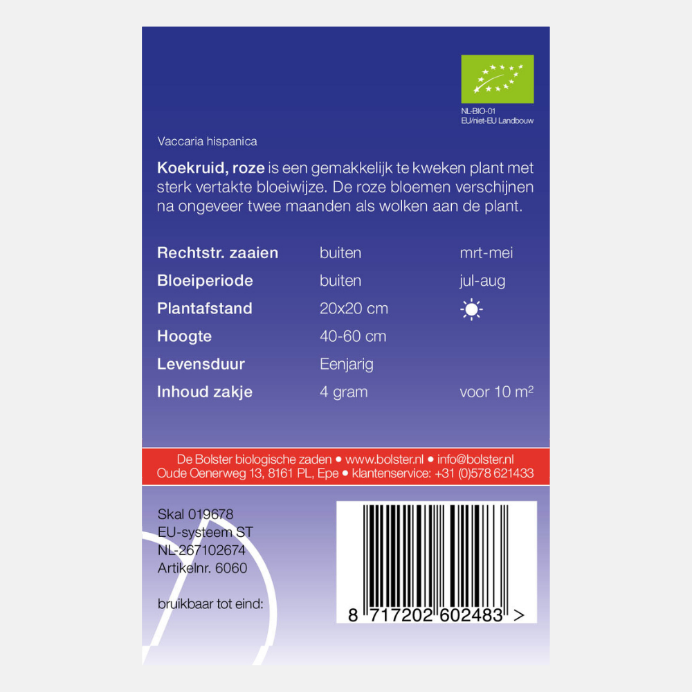 Koekruid, roze BIO