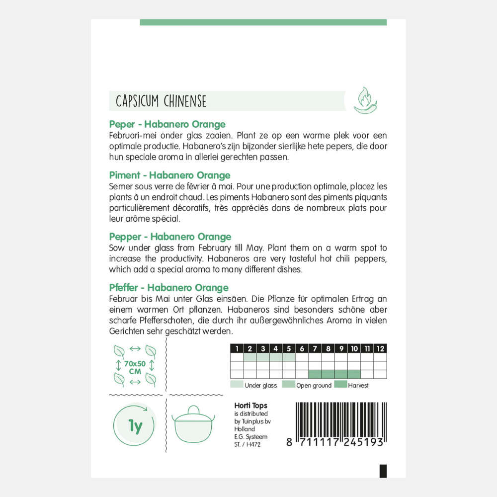 Piment 'Habanero' - 300000 Scoville