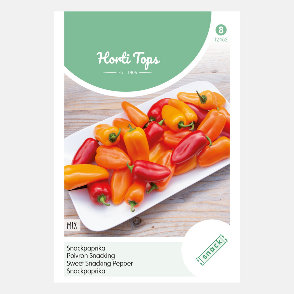 Snack Paprika - mix (oranje,geel en rood), per soort verpakt