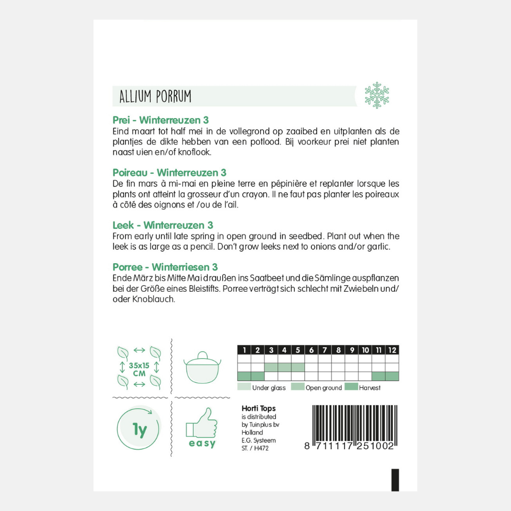 Prei 'Winterreuzen 3' - type Brabantse