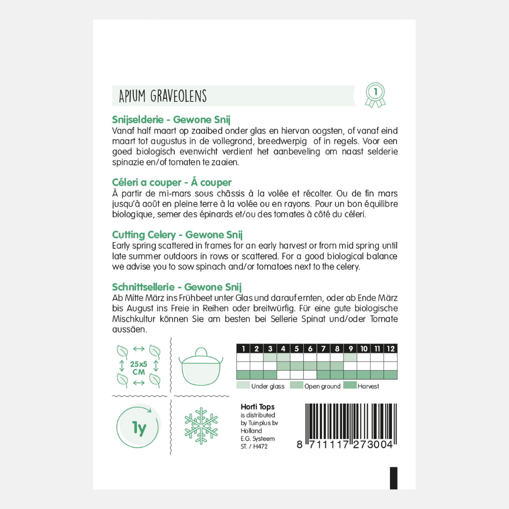 Céleri « coupe régulière »