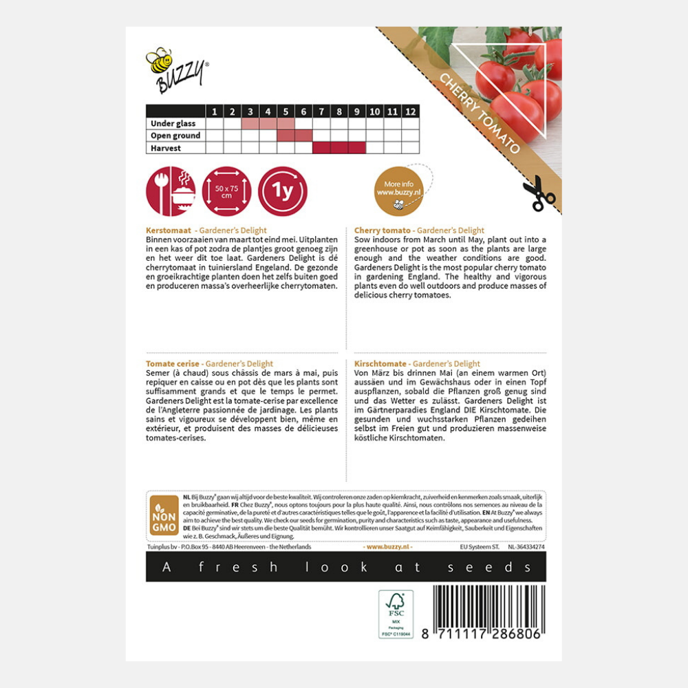 Cherry tomato 'Gardeners Delight'