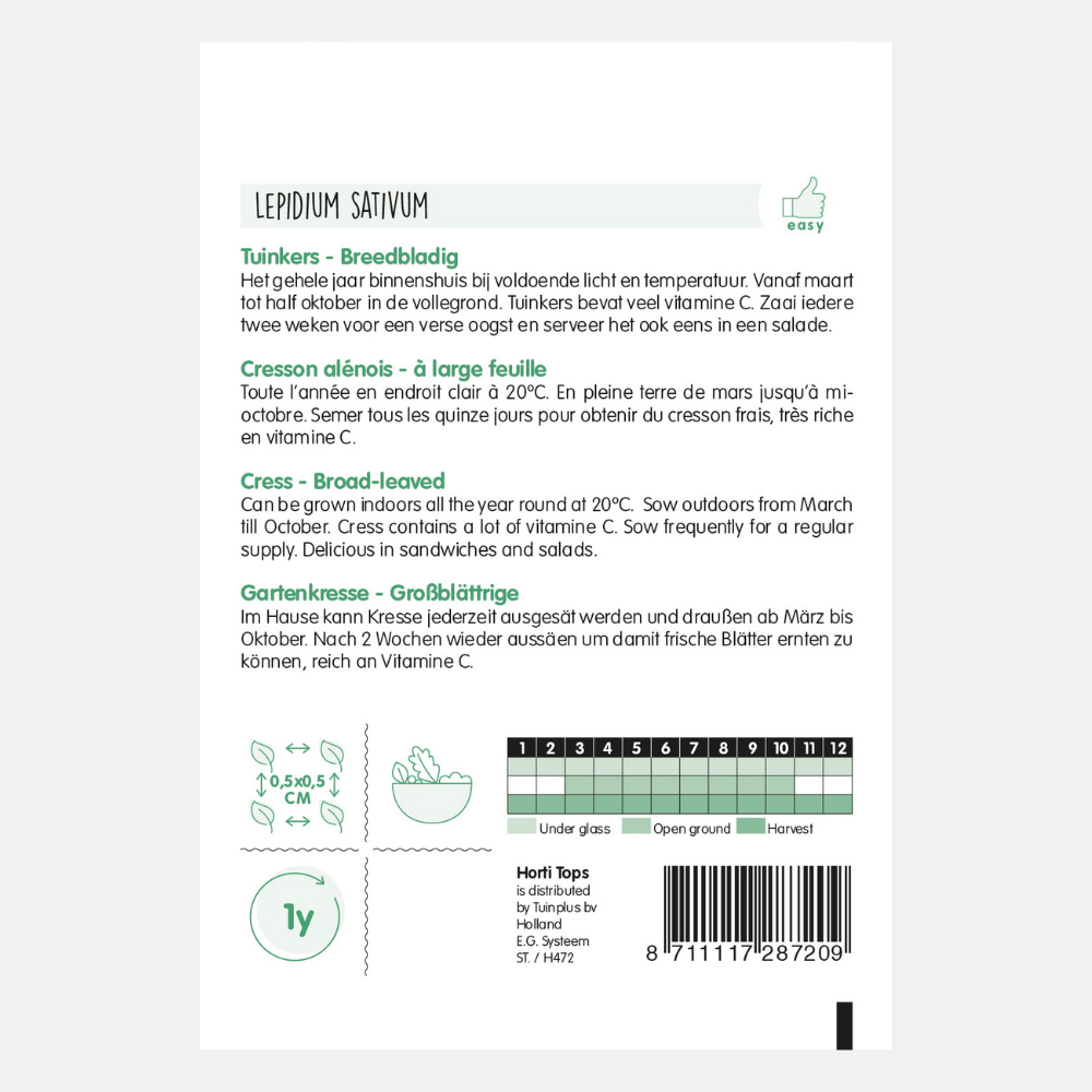 Garden cress 'Large-leaved'