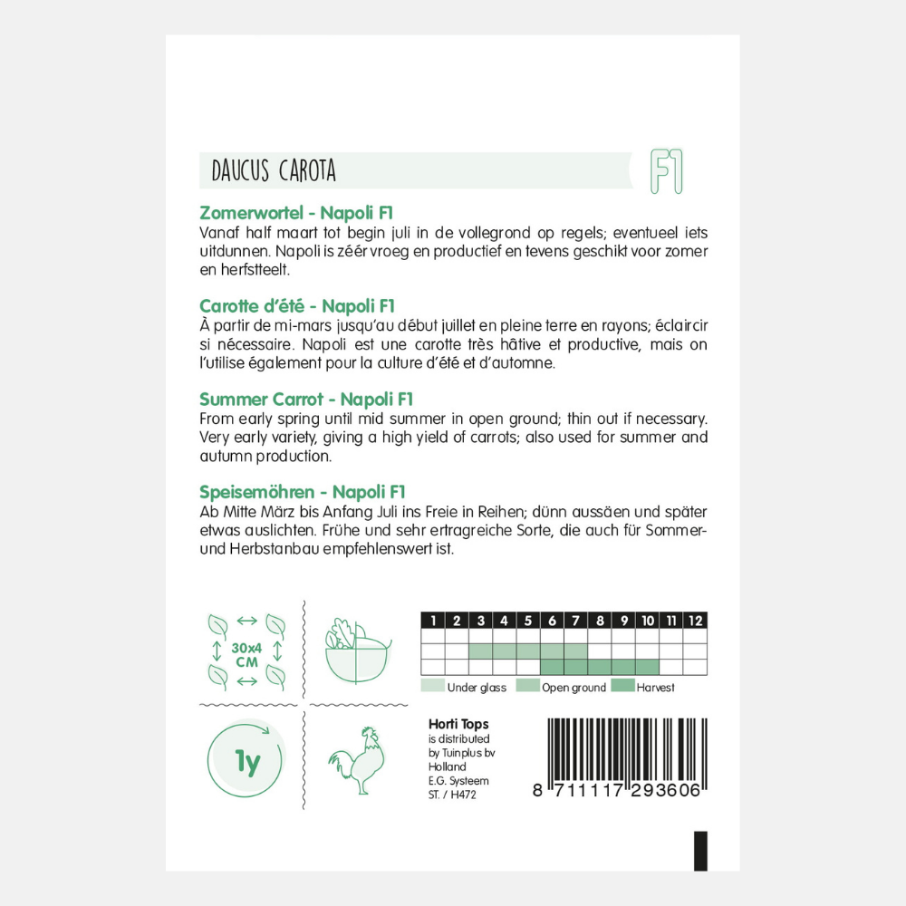 Carrots 'Napoli' F1