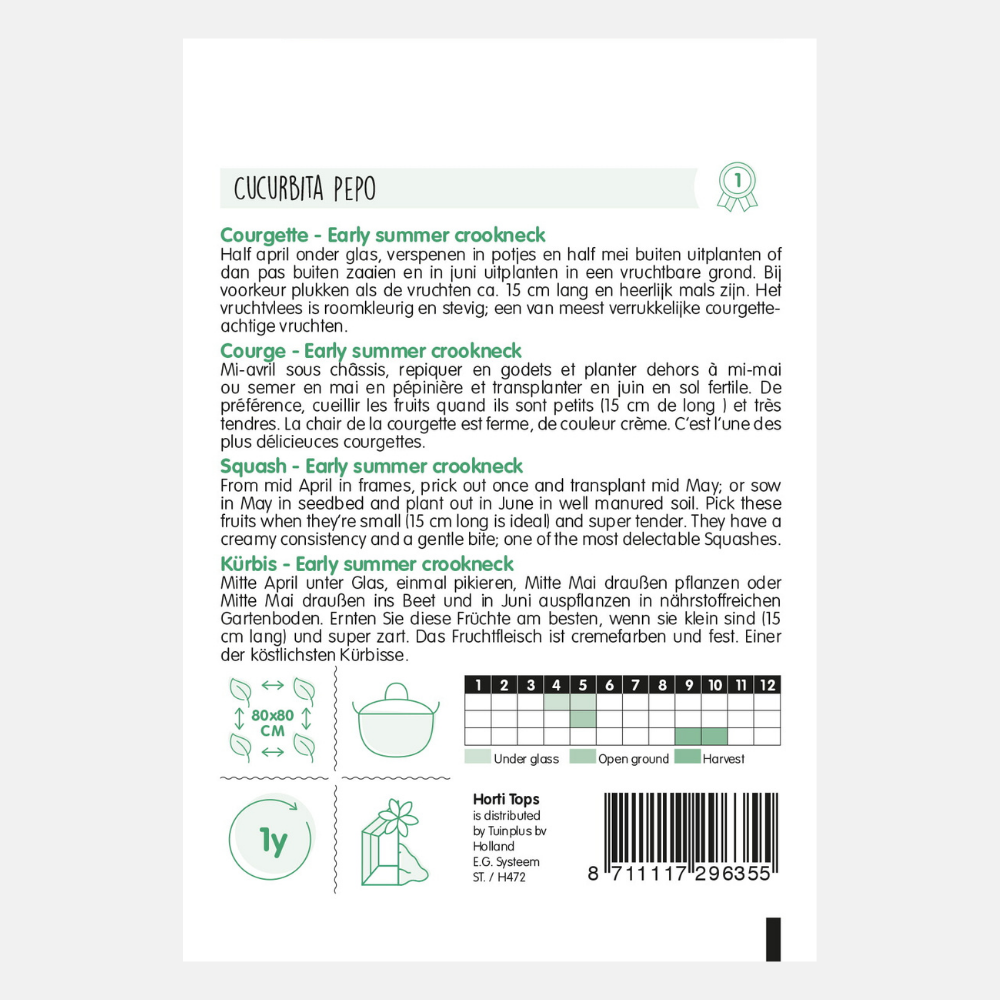 Zucchini 'Early Summer Crookneck'