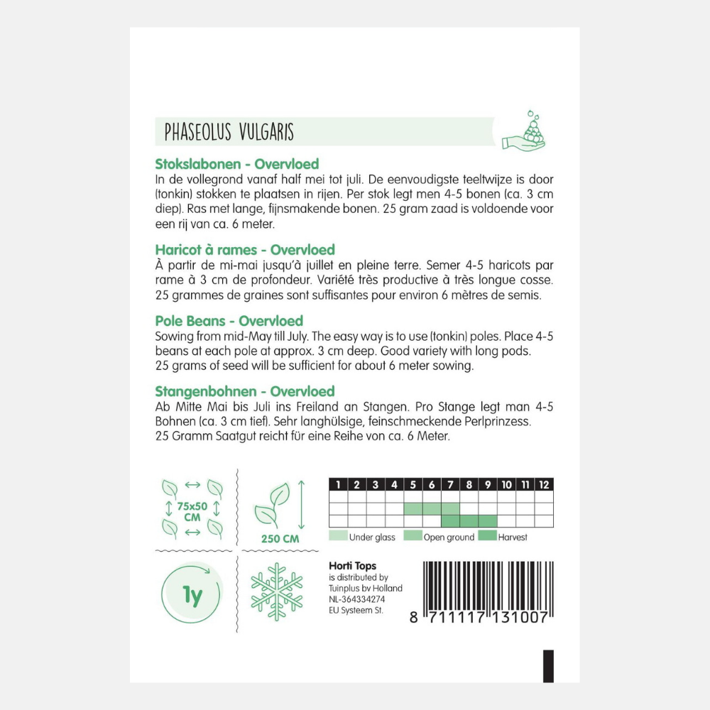Stokprinsessenbonen 'Overvloed' - type Rentegever