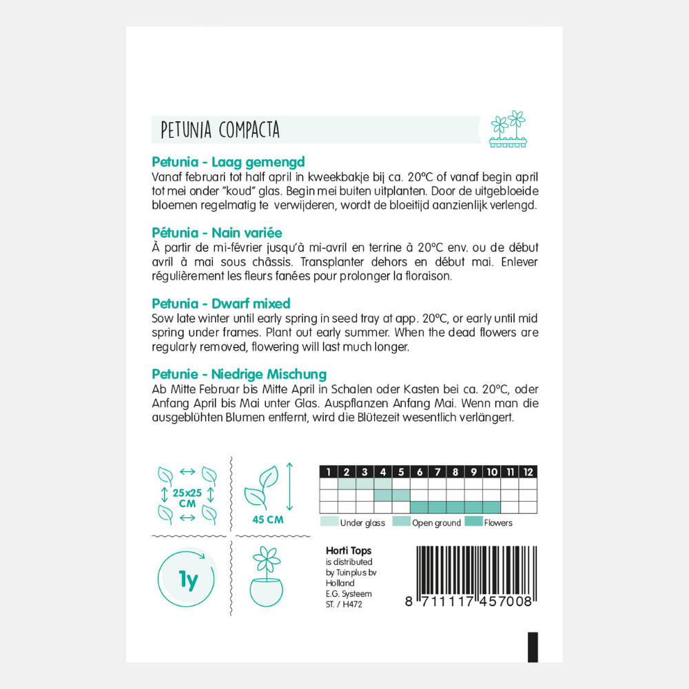 Petunia Nana Compacta - mixed