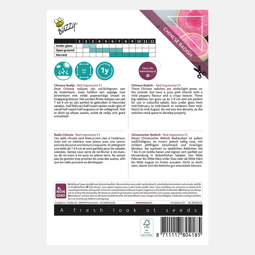 Radis chinois 'Red Impression' F1