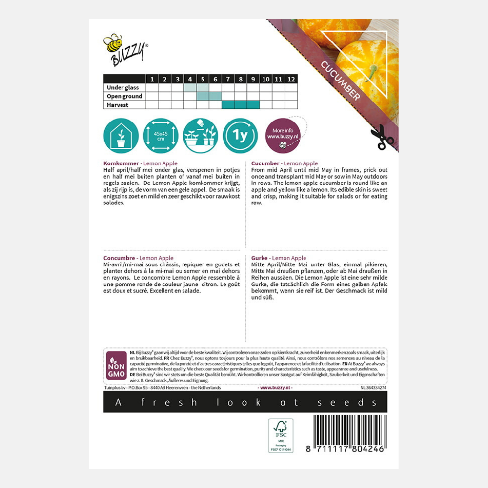 Komkommer 'Lemon Apple'