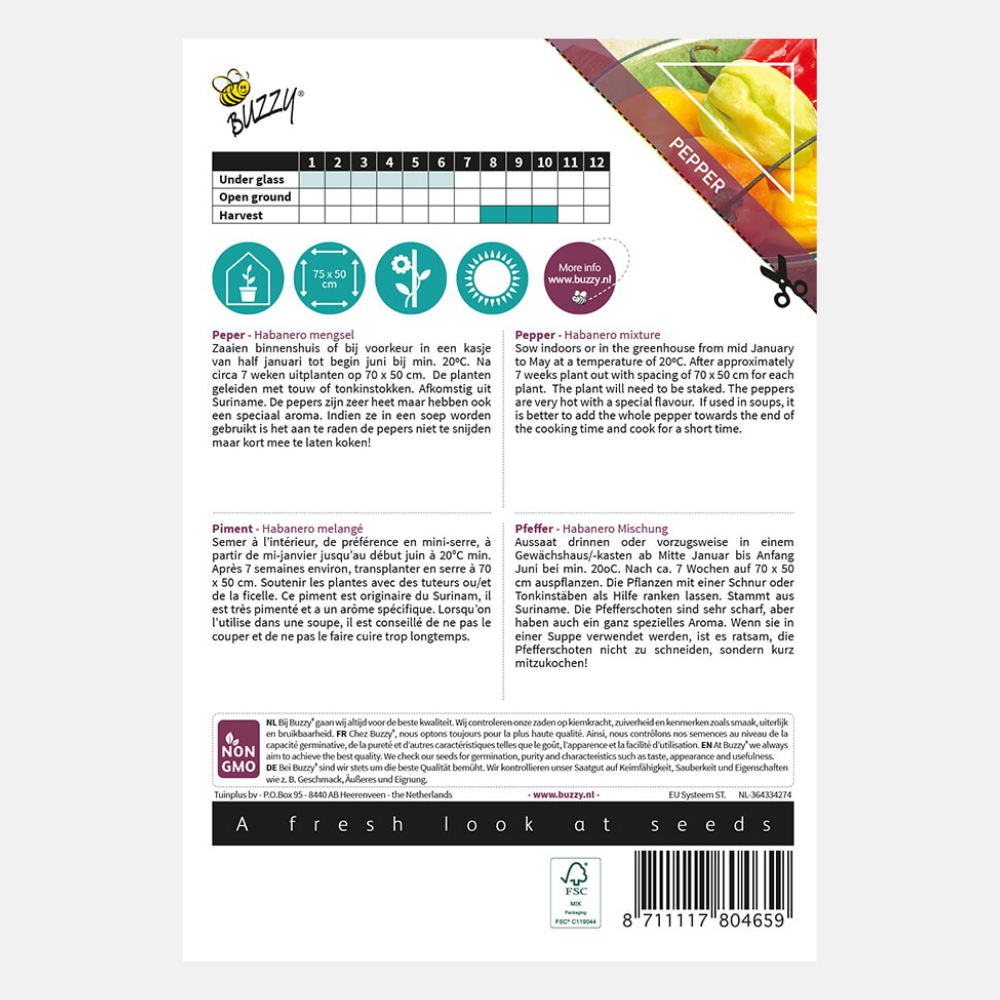 Pepper 'Habanero' - mix
