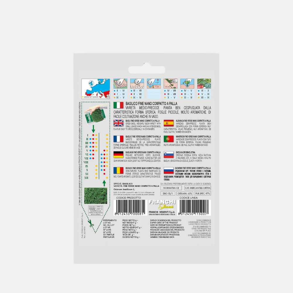 Basil 'Basilico Fino Nano-Palla'