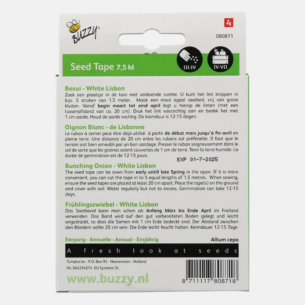 Seed tape Chives 'White Lisbon'