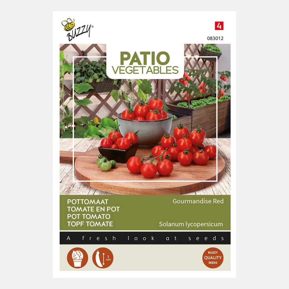 Tomate 'Gourmandise Rouge' - convient aux pots