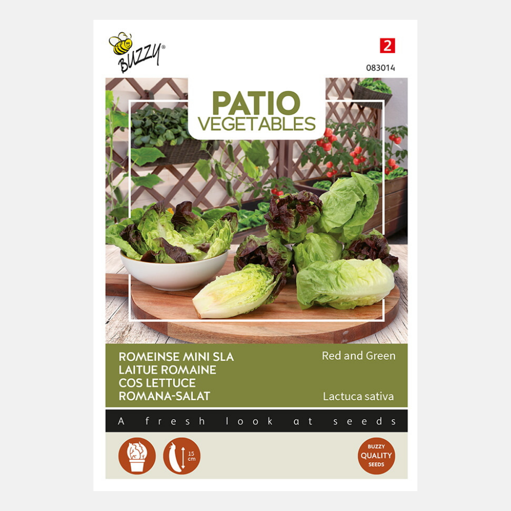 Mini-laitue romaine - mélange, convient pour les pots