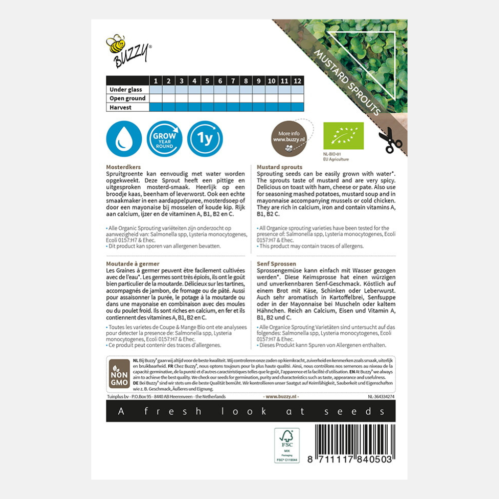 Sprouts Mustard Cress BIO
