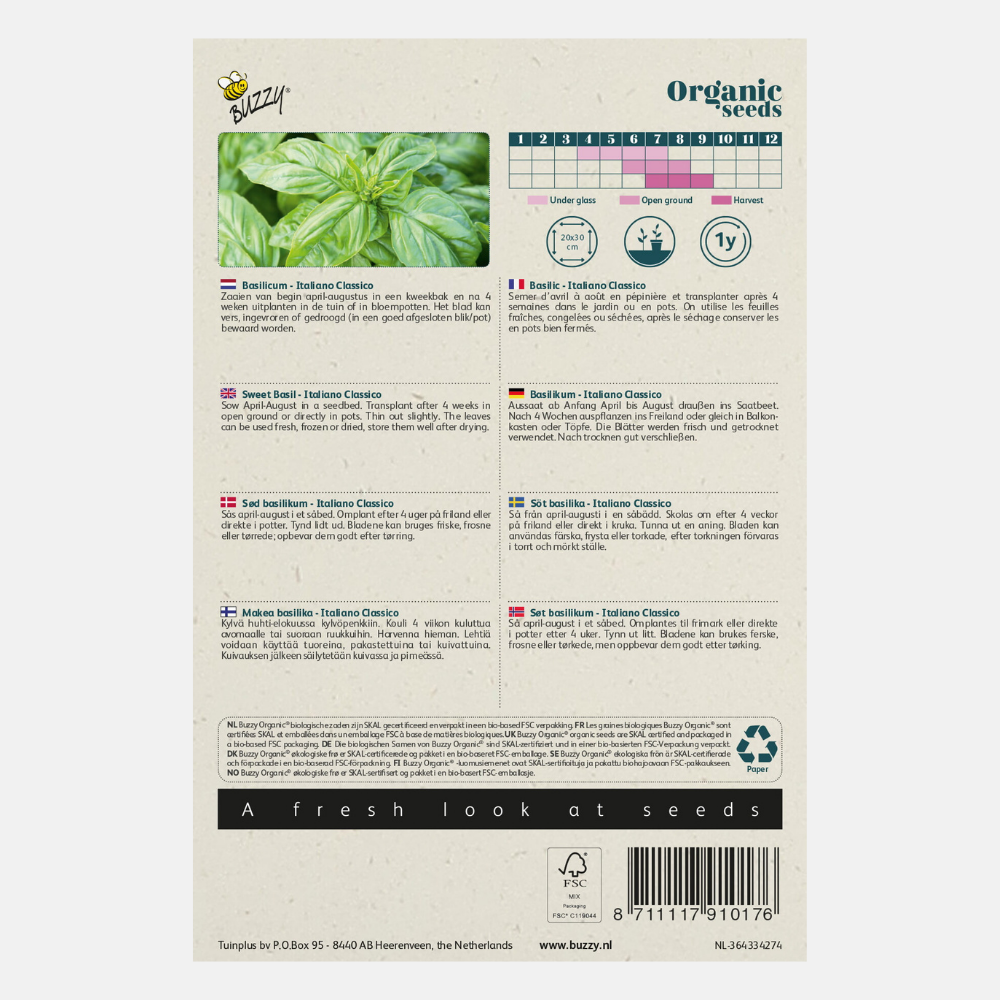 Basilic 'Genovese' BIO