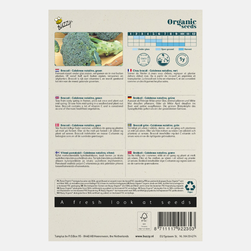 Broccoli 'Green Calabrese' BIO