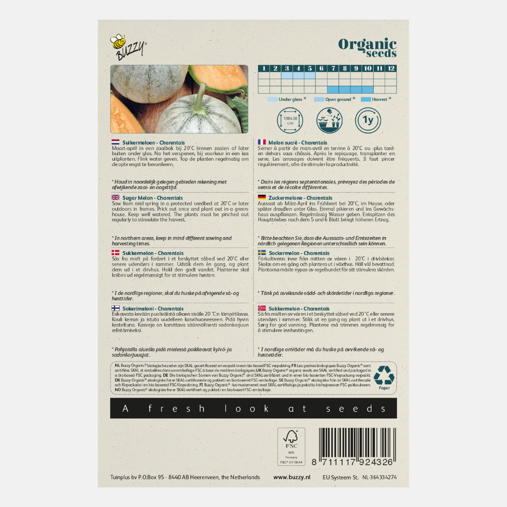 Melon 'Charentais' BIO