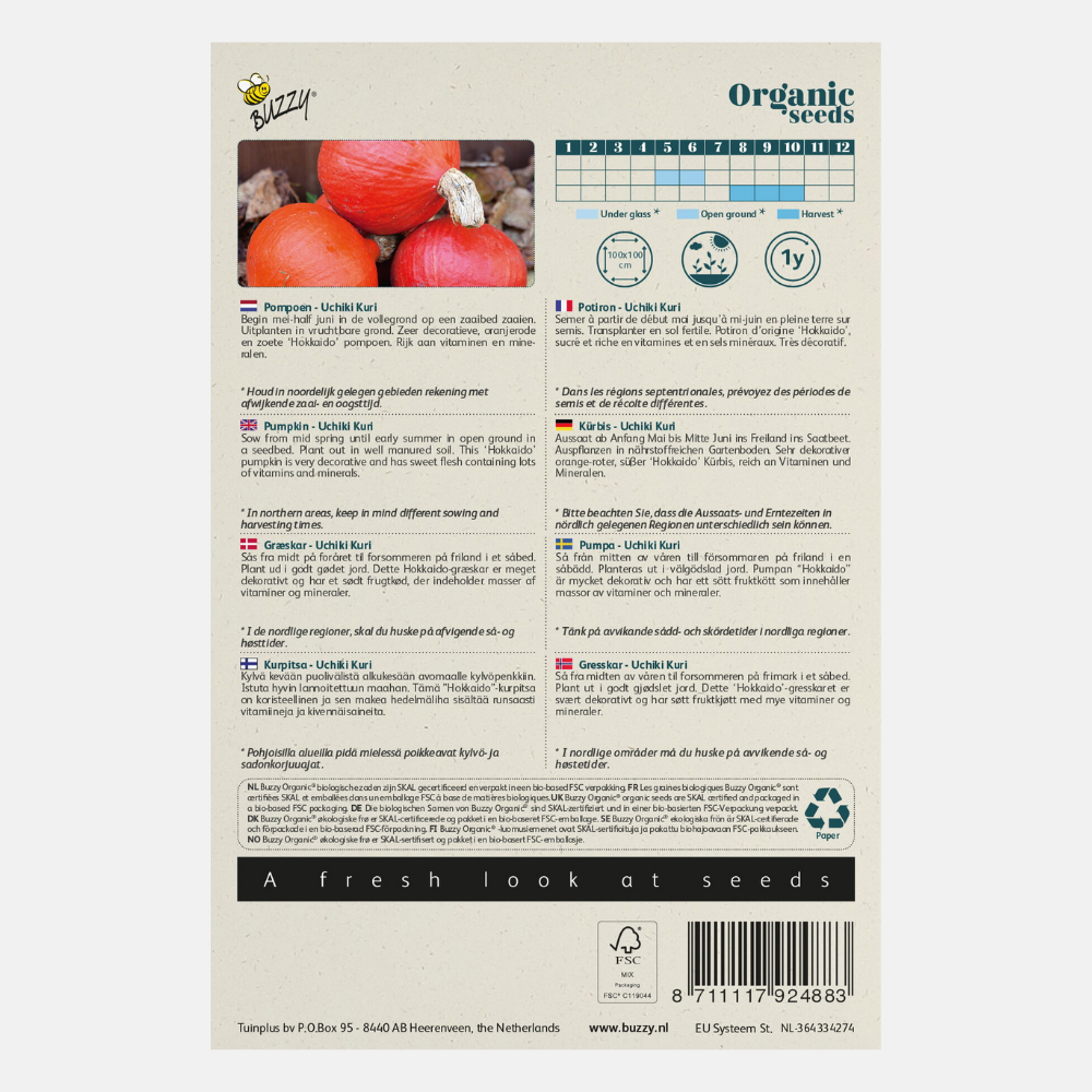 Pumpkin 'Uchiki Kuri' BIO