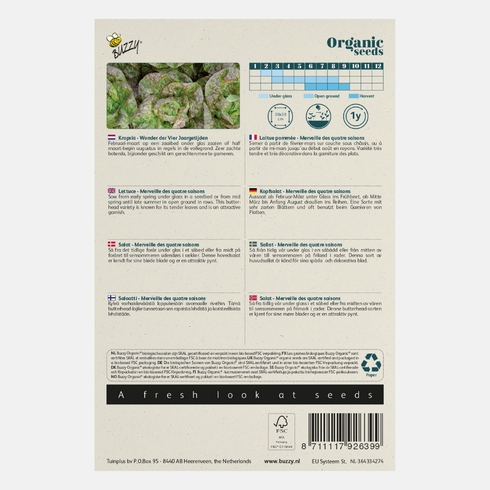 Lettuce 'Wonder of 4 seasons' BIO