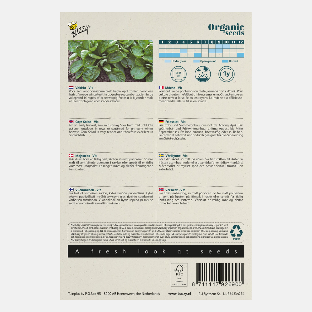 Lamb's lettuce 'Great North Holland' BIO