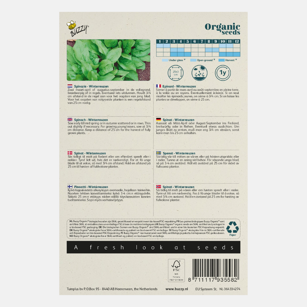 Spinach 'Winter Giants' BIO