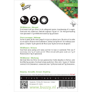 Wildbloemen mengsel Vlinders & Insecten Buzzy 5 gram