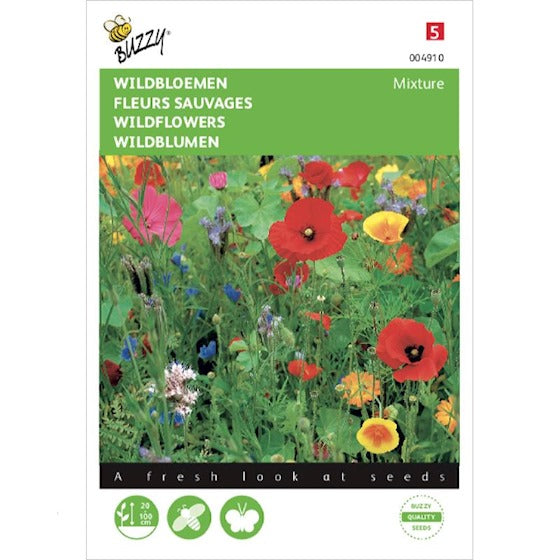 Mélange de fleurs sauvages Papillons &amp; Insectes Buzzy 5 grammes