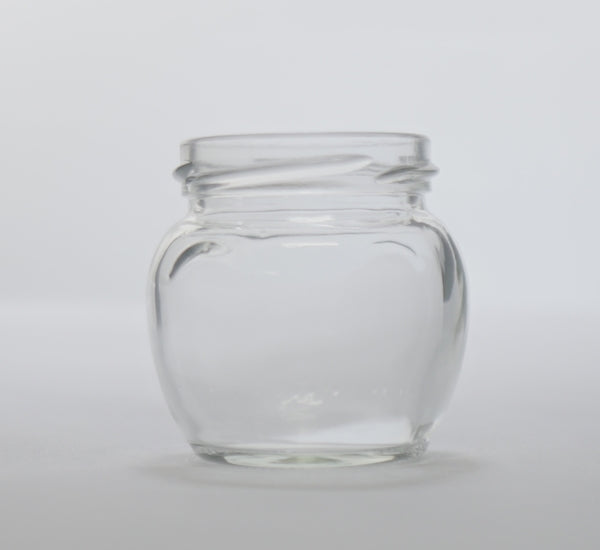 Pot en verre 106ml boule avec oreilles (choisir la quantité)