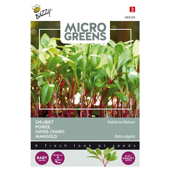 Buzzy Microgreens-Sprossen. Mangold 8 Gramm