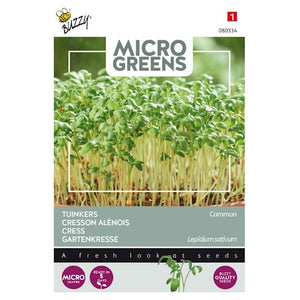 Buzzy Microgreens-Sprossen. Kresse 15 Gramm