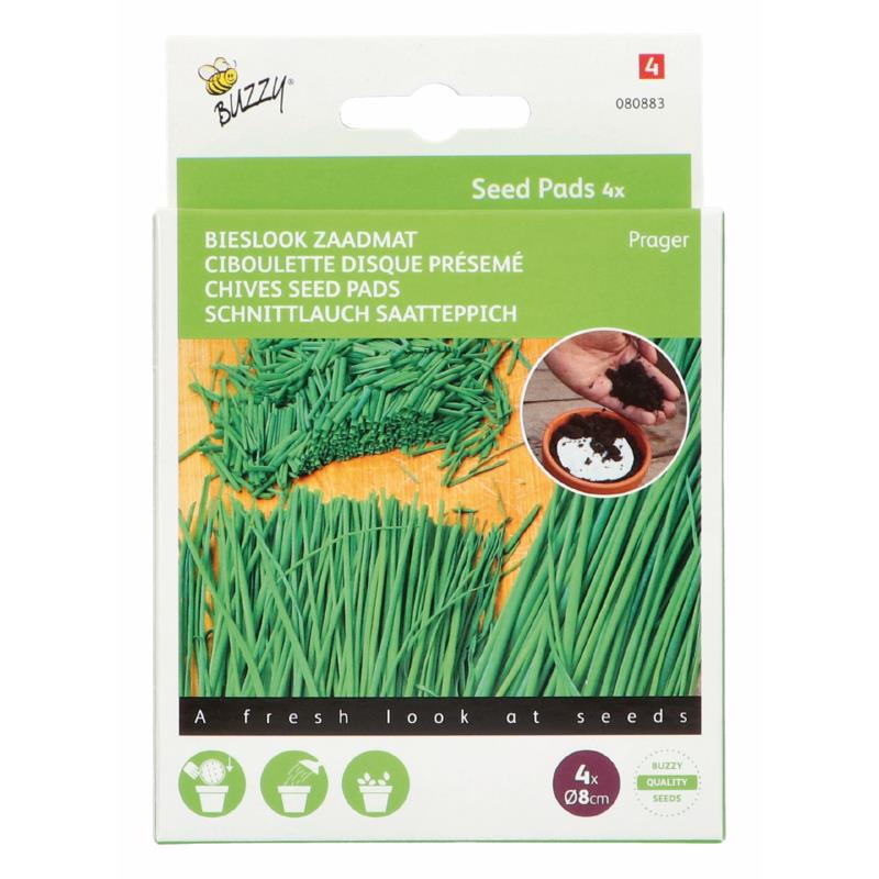 Buzzy® Seedpads Schnittlauch Prager 4x 8cm