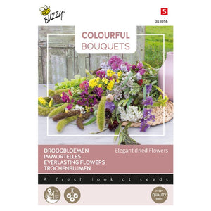 Bouquets colorés Buzzy®. Fleurs séchées élégantes