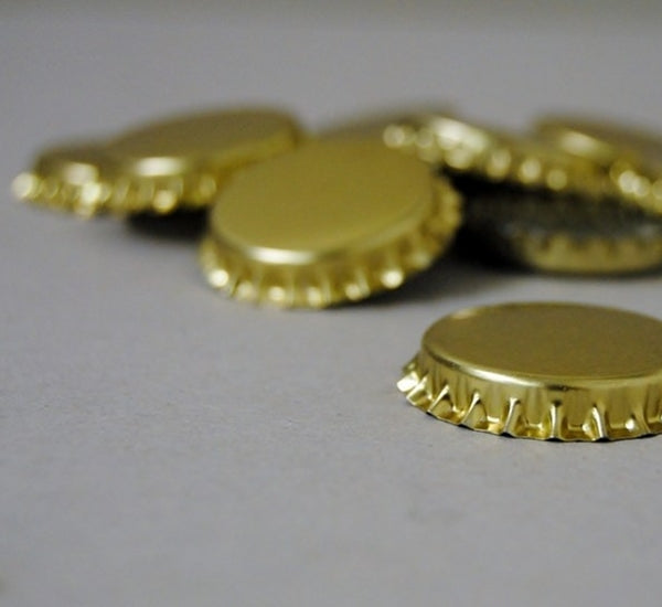 Kroonkurk 26mm goud 100 stuks