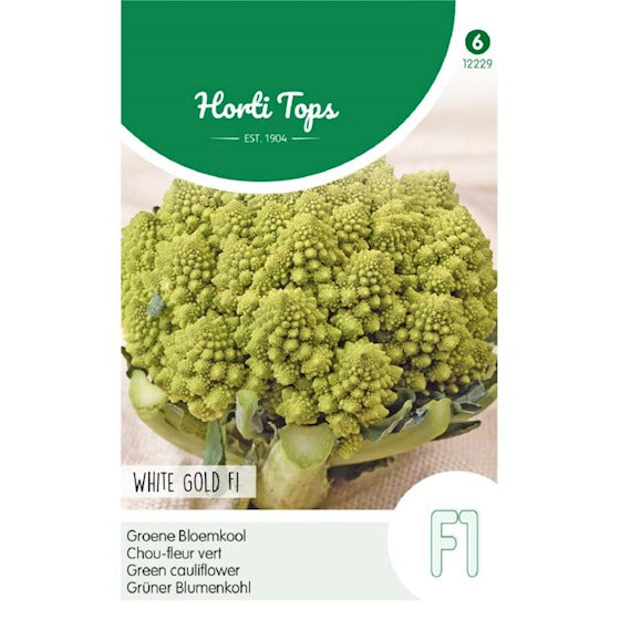 Bloemkool Romanesco torentjesbloemkool White Gold F1 30 zaden