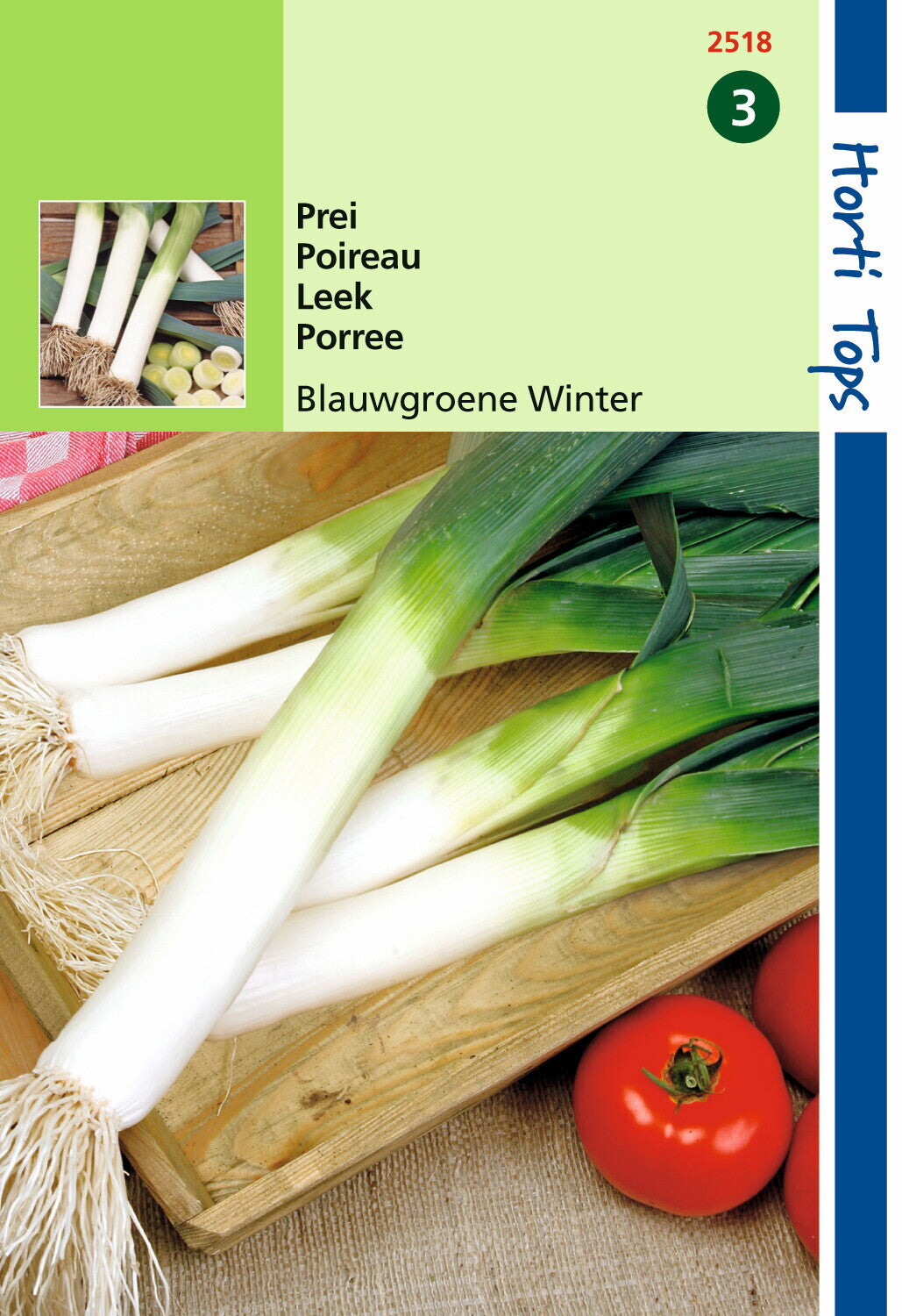 Poireau Bleu Vert Hiver. Sel. Hiverbleu - contenu : 3 grammes