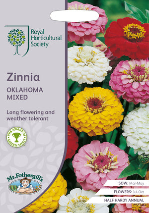 Zinnia Oklahoma Mix Zinnia elegans – 75 Samen