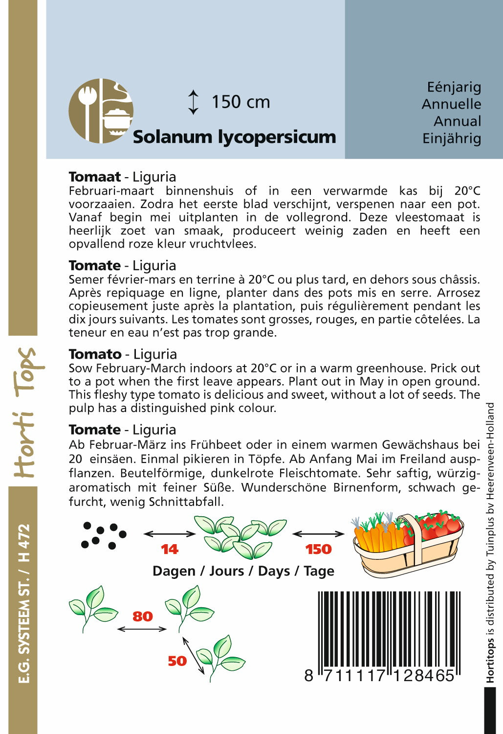 Tomate Ligurien 25 Samen Hortitops