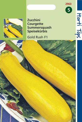 Zucchini Yellow Zucchini Gold Rush F1 - Inhalt: 2 Gramm