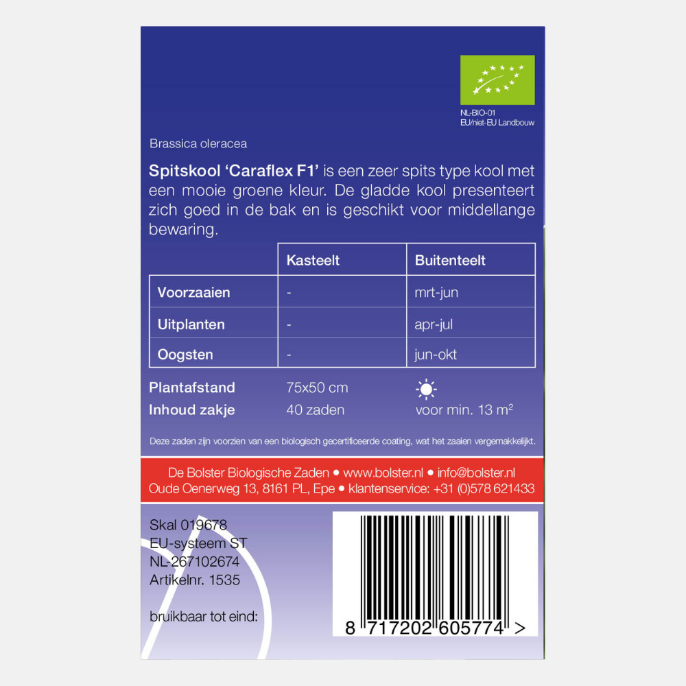 Pointed cabbage 'Caraflex F1' BIO
