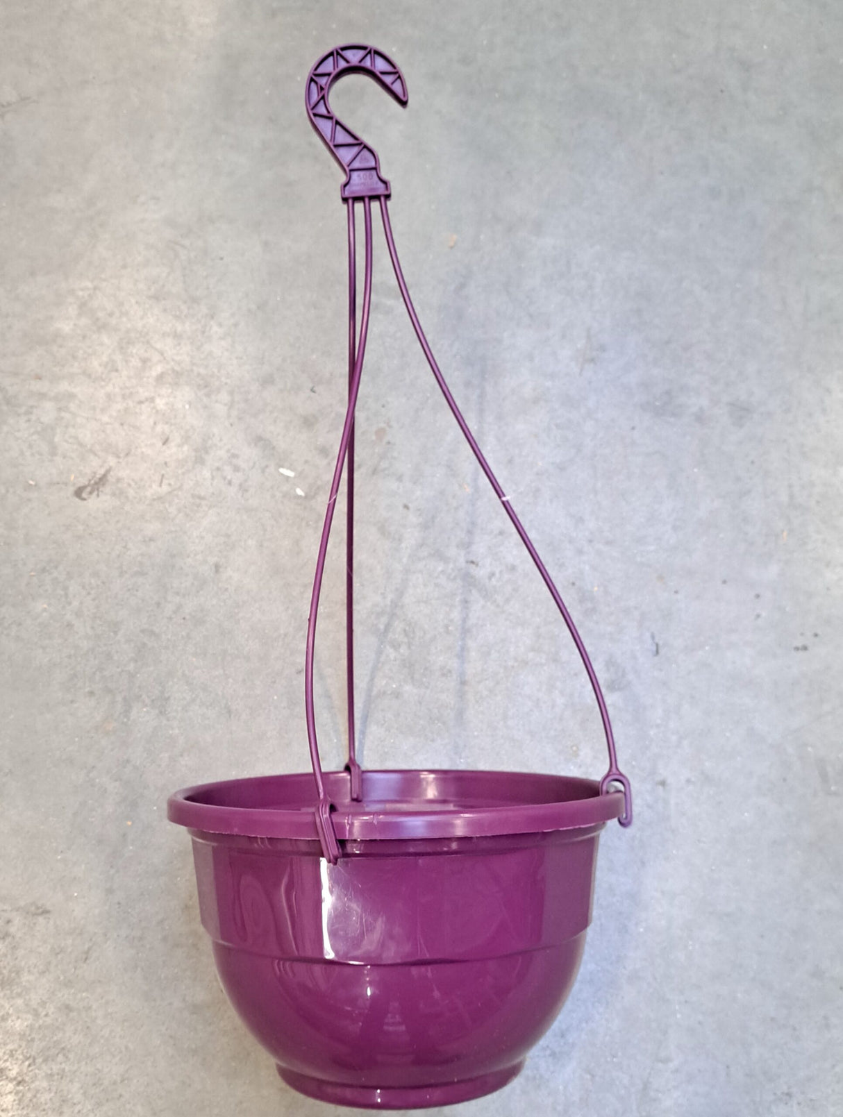 Pot suspendu Bol suspendu 6 Litres avec crochet - AUBERGINE (choisir la quantité) 