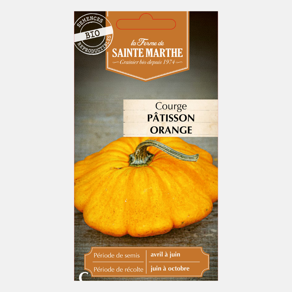 Pompoen 'Patisson Oranje' BIO