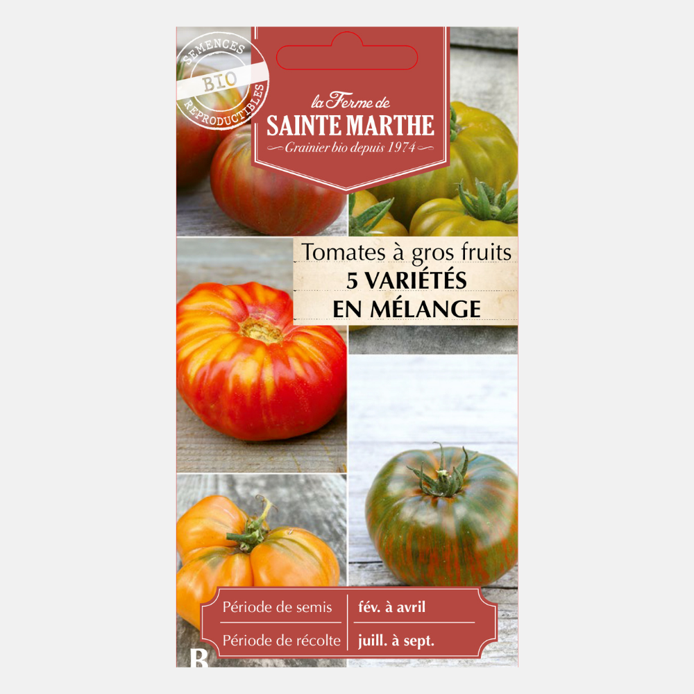 Tomaten vleestomaten mix 5 soorten BIO