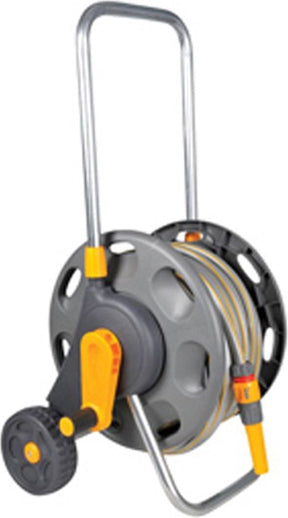 Hozelock slangenwagen voorgemonteerd voor max. 60 m slang, inclusief 30 meter Ø 12,5 mm  slang, startset koppelingen & tuinspuit - Plukkers.com